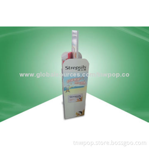 Promotional POP floor displays, two-sided, suitable for medicine, strepsils, can be customized